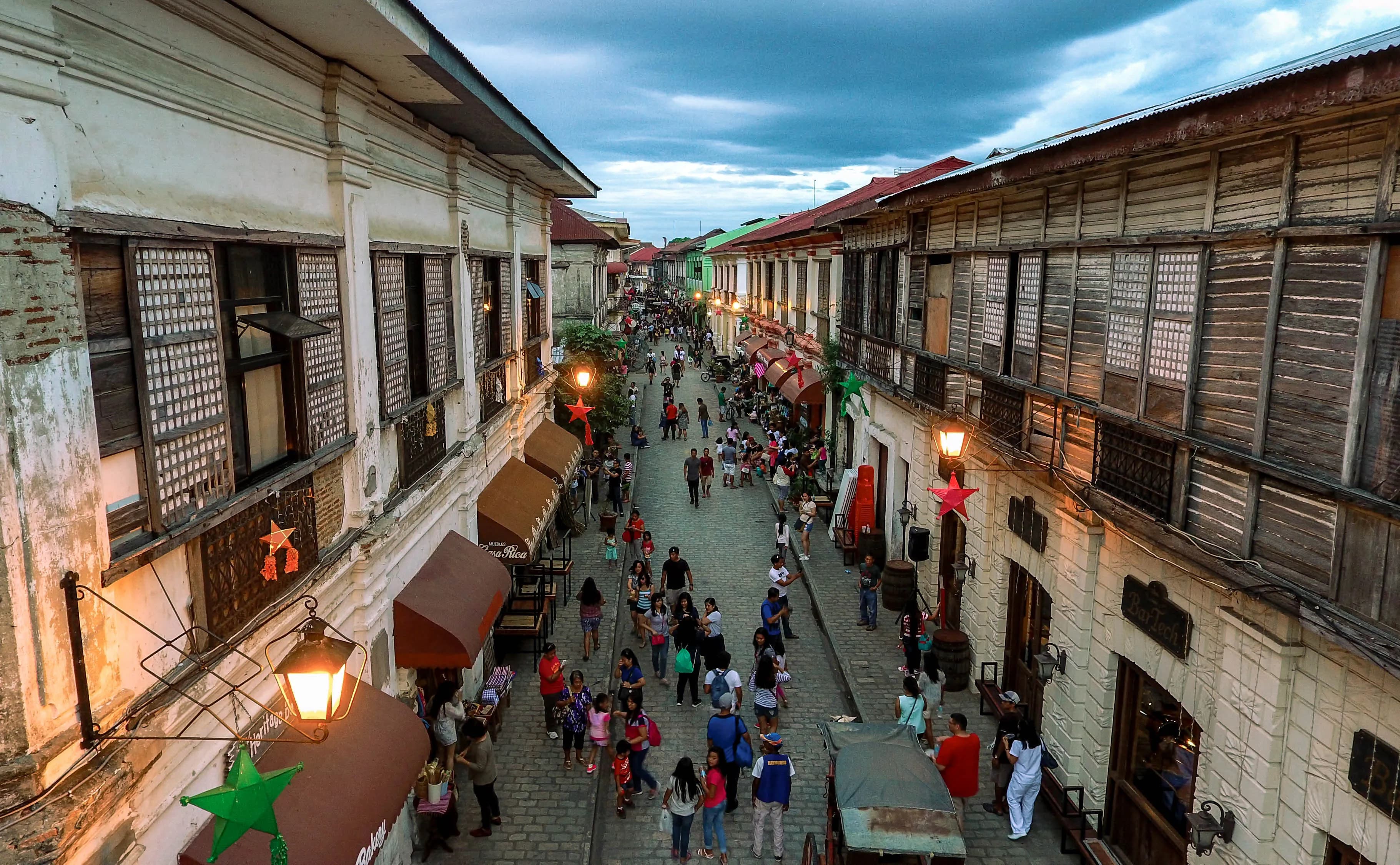 Colonial streetscape for architecture talk event